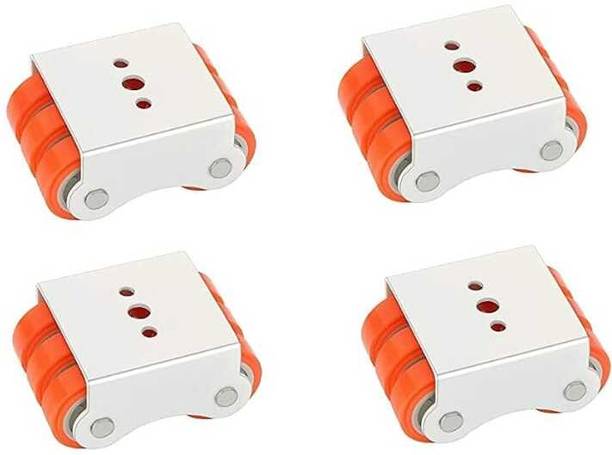 ROVERTR Wheels Roller Sixer Caster for Furniture Table Trolley/300 Kg Load Capacity Fixed Furniture Caster