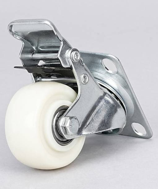 Hkey 50MM Heavy Duty Caster Wheels with 360 Degree Braking and Locking Furniture Caster