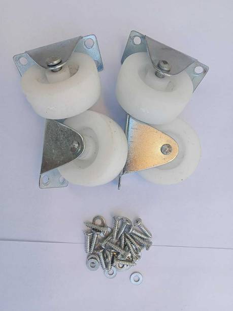 castersman 2'' white-Wheels Fix Rollercaster , pack of 4 casters up to 200kg load capacity Appliance Furniture Caster