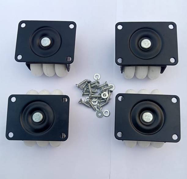 castersman sixer moveing wheel, Black [ Height -40mm ,Castor - Heavy Revolving (Pack of4) Appliance Furniture Caster