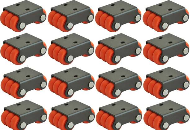 Appster 16pcs Castor Wheel Roller Baby Sixer Caster Wheels Size: 20mm Fixed Furniture Caster