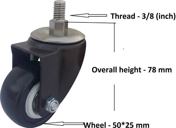 Ackwheel 8788 Swivel Furniture Caster