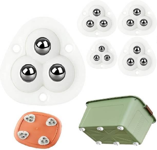 GAURINANDAN Self Adhesive Mini Caster Wheels,360 Degree Swivel Wheels for Kitchen Appliances Swivel Furniture Caster