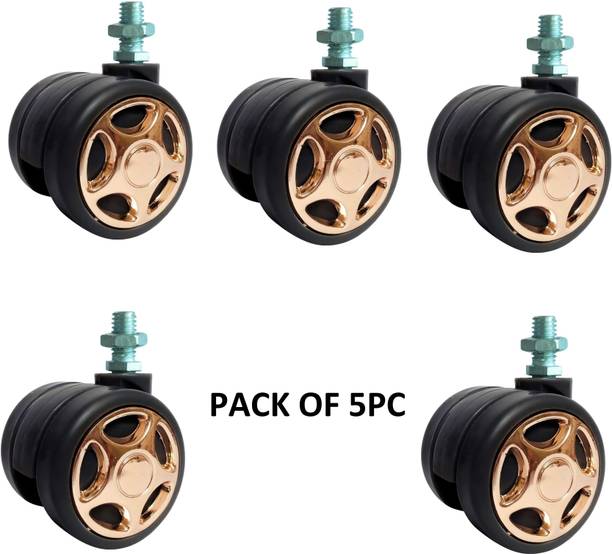 Biway Copy_Heavy Duty Alloy Caster Gold Screw Wheels for Rolling Computer Chairs Appliance Furniture Caster
