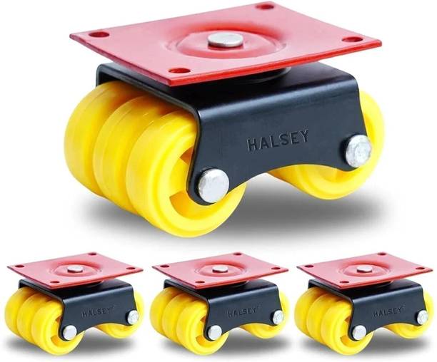 HALSEY Castor Wheels for Furniture,360 Degrees Moving Wheel Heavy Duty,upto 500-600Kg Swivel Furniture Caster