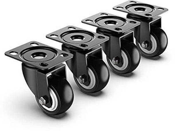 Equal 2inch Swivel & Fixed Caster Wheels, Heavy Duty Plate Casters; Capacity 250Kg Swivel Furniture Caster