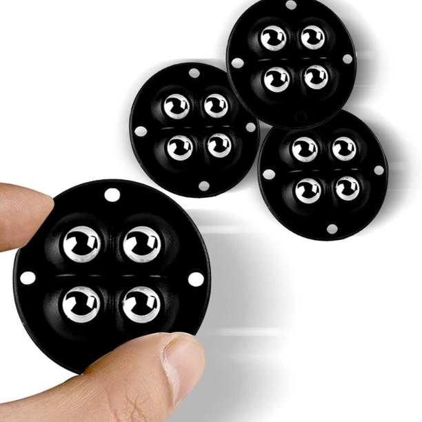 HGC 4 Ball Black Caster Wheel – Heavy Duty Furniture Trolley Wheels (Set of 4) Appliance Furniture Caster