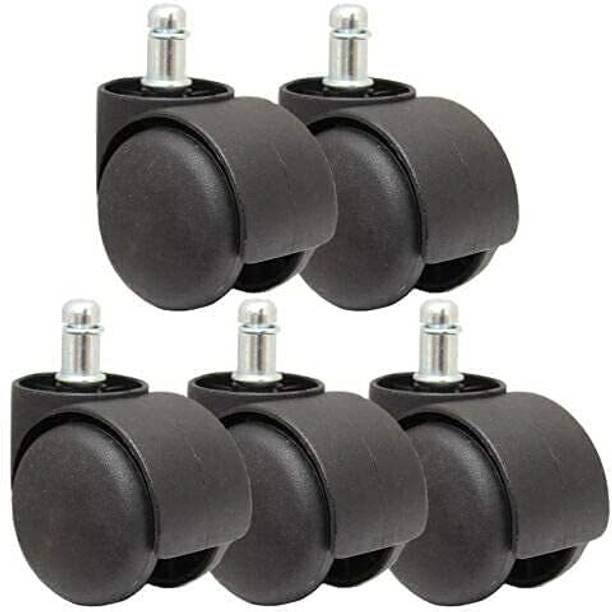 Lopvi Twin Castor Revolving Chair Wheel Pin Black Appliance Furniture Caster