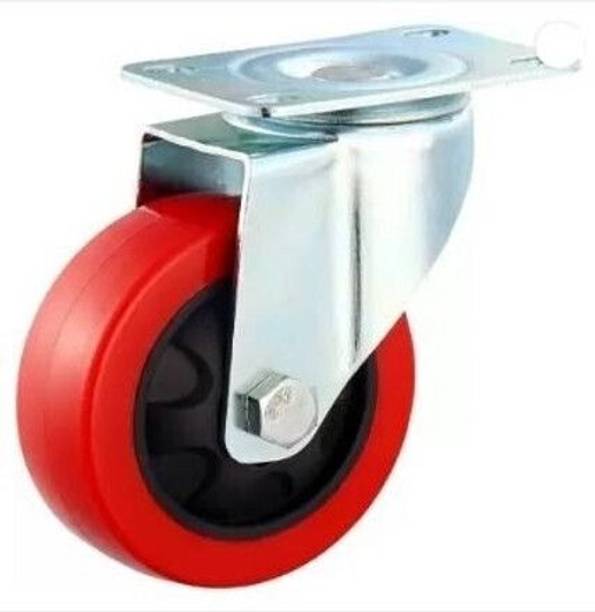 PACIFICMOVERS 4 inch break wheel, heavy duty plate with saftey break (set of 4) trolley wheel Swivel Furniture Caster