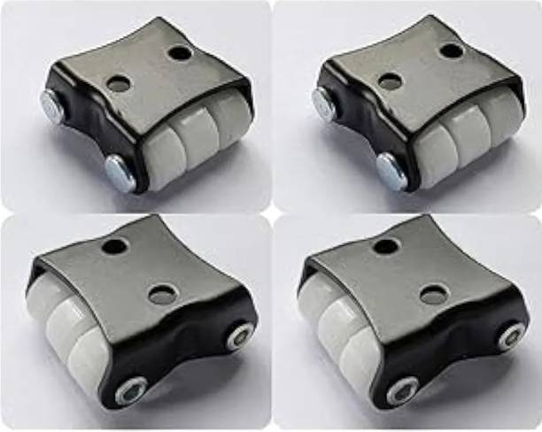 EBCO Stainless Steel Castor Wheels,6 Wheels, 4 Pieces Braking and Locking Furniture Caster