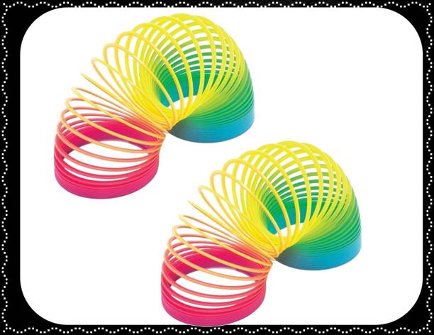 Shivsoft Rainbow Spring Magic Spring Gag Toy for kids (Packof 2pcs)-L763 Slinky Magic Spring Gag Toy