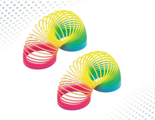 Shivsoft Rainbow Spring Magic Spring Gag Toy for kids (Packof 2pcs)-L184 Slinky Magic Spring Gag Toy