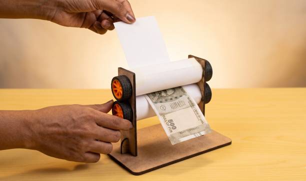 ERH india Science Project Working Model Money Printer for School Kids Students STEM Kit Money Printer Science Project Working Model Gag Toy