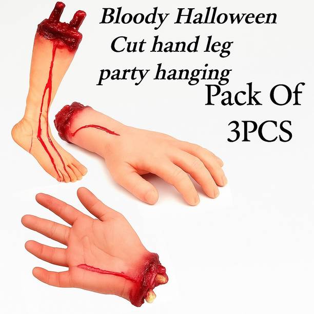 Orama Halloween Fake Bloody Hand & Leg Set | Scary Body Parts HAND Gag Toy