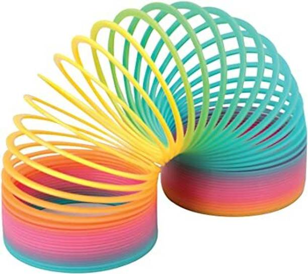 DDTOYS Rainbow slinky ring Magic Spring Gag Toy Gag Toy (Multicolor) Magic Ring Gag Toy