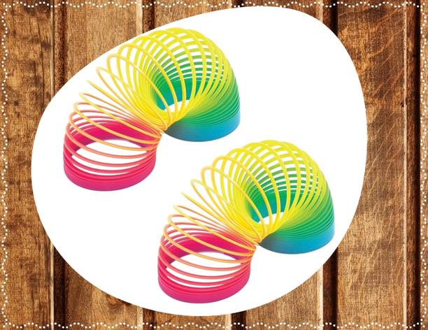 Shivsoft Rainbow Spring Magic Spring Gag Toy for kids (Packof 2pcs)-L83 Slinky Magic Spring Gag Toy