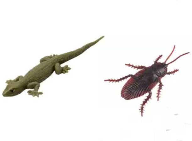 collectivemed Fake Cockroach and Fake Lizard Prank Toy Lizard, Cockroach Silicone Toy Gag Toy Fake Cockroach and Fake Lizard Gag Toy