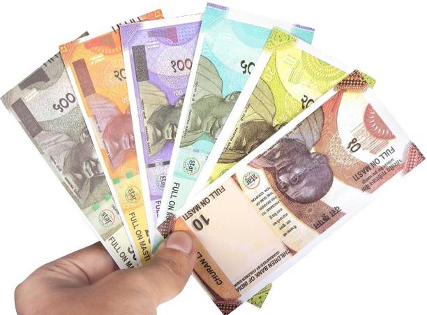 mayureshcollection Combo (8 Each x 7=56 Nakli Note) Playing Indian Currency Notes for Fun Paper Kids churan wale Note (( Nakli Note-10,20,50,100,200,500,2000 )) Nakli Indian Notes Gag Toy PRANK TOY Gag Toy (Multicolor) note Gag Toy