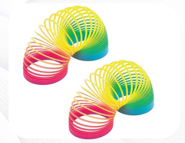 Shivsoft Rainbow Spring Magic Spring Gag Toy for kids (Packof 2pcs)-L717 Slinky Magic Spring Gag Toy