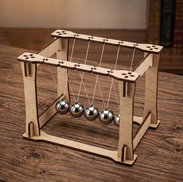 ERH india Newton's Cradle Science Project Experiment Kit Working Model School Kids STEM Newtons Cradle Working Model For Kids Top of Form Gag Toy