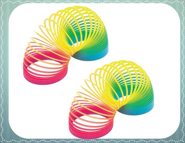 Shivsoft Rainbow Spring Magic Spring Gag Toy for kids (Packof 2pcs)-L590 Slinky Magic Spring Gag Toy