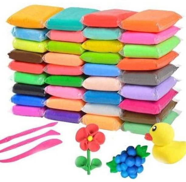 AS TOYS Combo Of 6 Pc Air Dry Clay With 4Pc Slime Jelly...