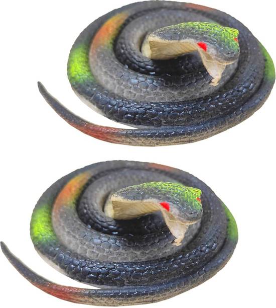 CJ CHILDREN Rubber Snakes Perfect Prank Toy for Kids and Adults -(28 Inch Long) - Pack of 2