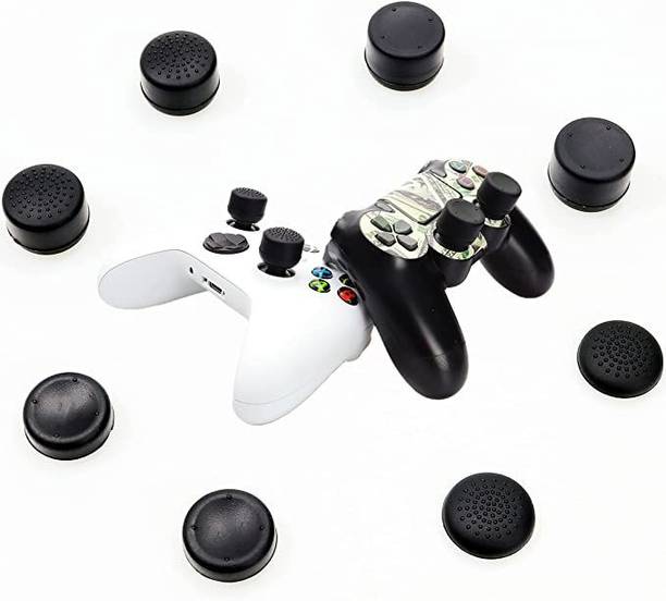 D & Y 8pcs Joystick Grip for Ps5 Ps4 Controller, Silicone Thumb Grips Caps Cover Black  Gamepad