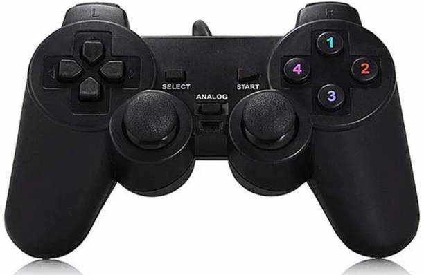 markif WIRED VIBRATION MODE GAMING JOYPAD CONTROLLER FOR PC/LAPTOP PACK OF 2 (BLACK) USB  Gamepad