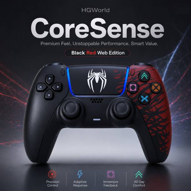 HG WORLD Playstation 5 DualSense Wireless Controller, Gaming joystick, Spiderman