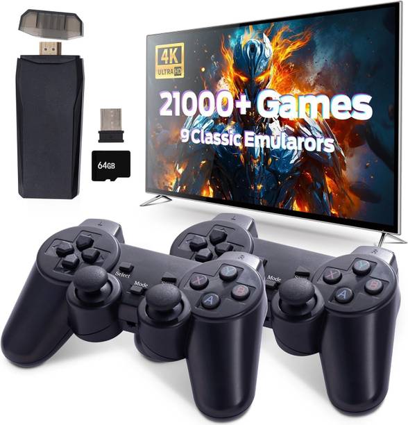 SSR Wireless Console Retro Video Game for TV- 4K Ultra HD | Video Game Console 64 GB with 21000+ Games