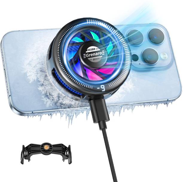 Grenaro Magnetic Phone Cooler,Mobile Cooler for Gaming with Enhanced Refrigeration Chip  Gaming Accessory Kit