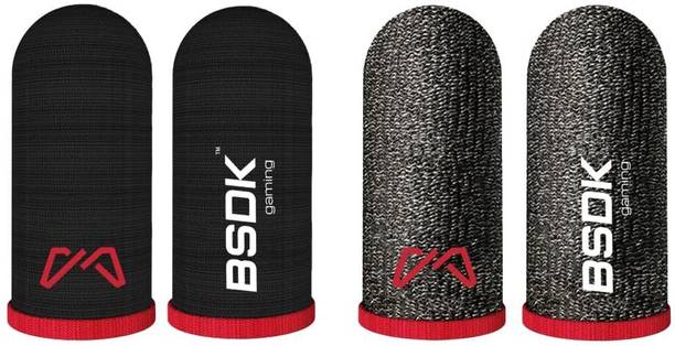 BSDK Gaming Thumb and Finger Sleeves, Pair of 2 with Pouch | Made for PUBG, CODM & Freefire  Gaming Accessory Kit