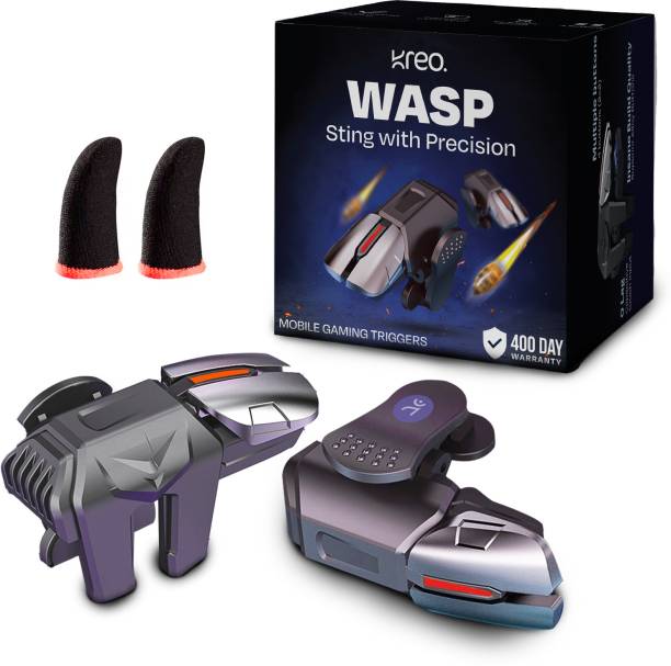 Kreo Wasp Gaming Trigger for BGMI Trigger , BGMI Auto Trigger , Free Finger Sleeves  Gaming Accessory Kit
