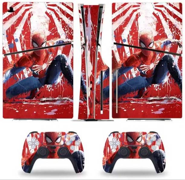 BMJKING PS5 Slim Disc Console and Wireless Controller, Full Set Protective Skin  Gaming Accessory Kit