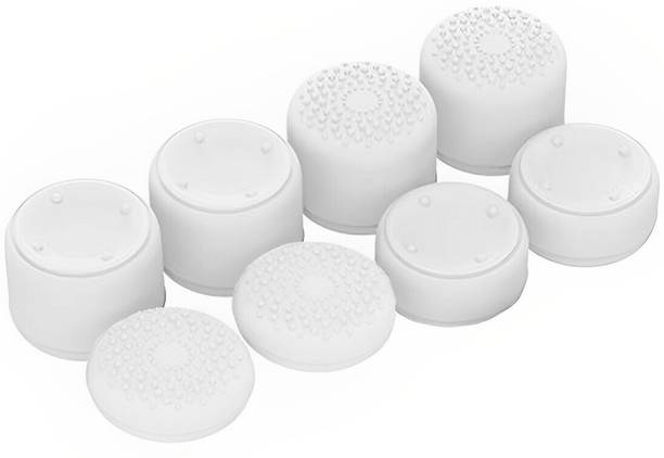 OIVO 8 Pcs White Silicone FPS Thumb Grip  Gaming Accessory Kit