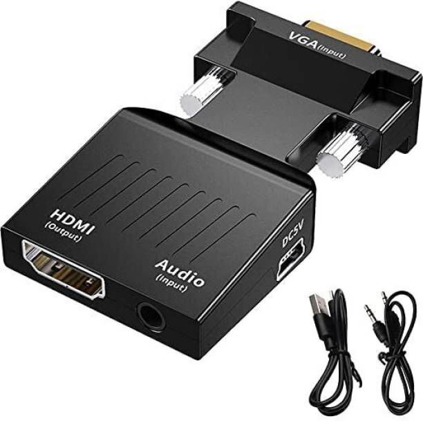 SDMINITEK VGA 2 HDMI WITH AUDIO | VGA Male to HDMI Female with 3.5mm Audio & Video  Gaming Accessory Kit