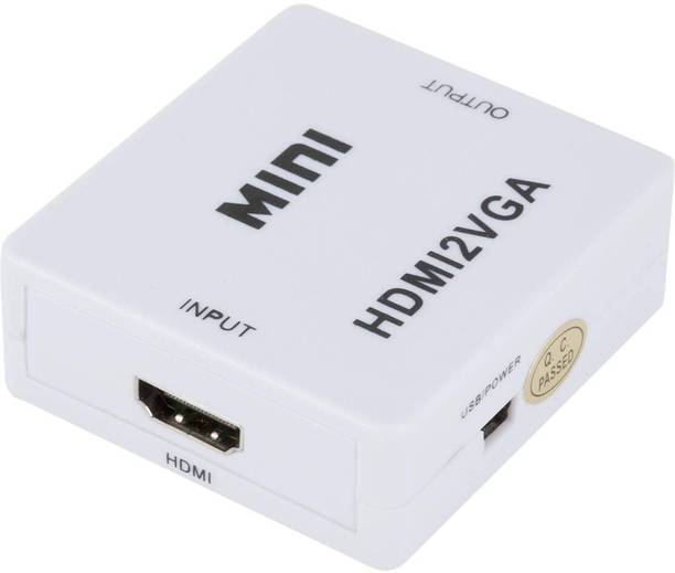 RyzCare HDMI to VGA Adapter/Connector/Converter Cable 1080P (Female to Female) Gaming Adapter