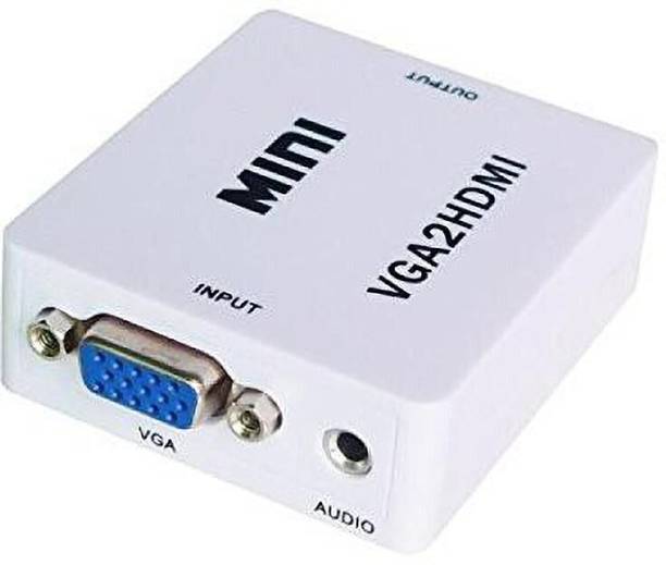 GoodsBazaar TV-out Cable Terabyte MINI VGA2HDMI HD Video Converter Gaming Adapter