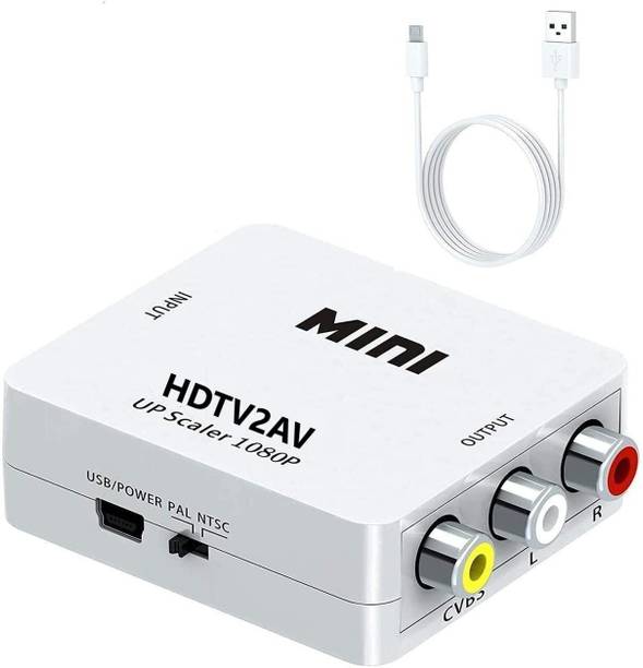 VYAR HDTV2AV / HDMI2AV Up Scaler 1080P HDMI to AV Composite Video Audio Converter Gaming Adapter