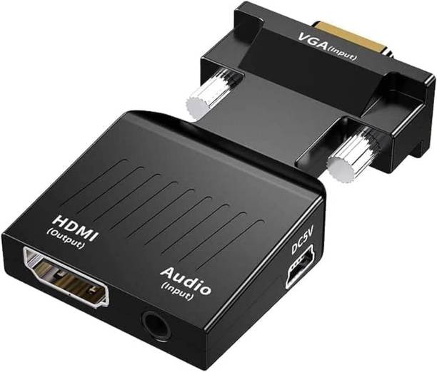 Sancy TV-out Cable HDMI to VGA Adapter with 3.5mm Audio Jack HDMI Female to VGA Gaming Adapter