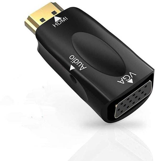 Tobo HDMI Male to VGA Female TV AV Video Converter Adapter with 3.5mm TD-508H Gaming Adapter