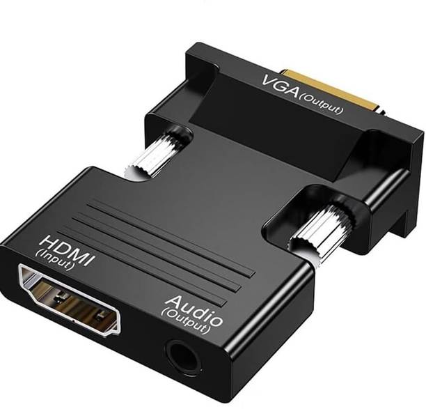 Sancy HDMI to VGA Adapter with Audio – HDMI Female to VGA Converter with 3.5mm Jack Gaming Adapter