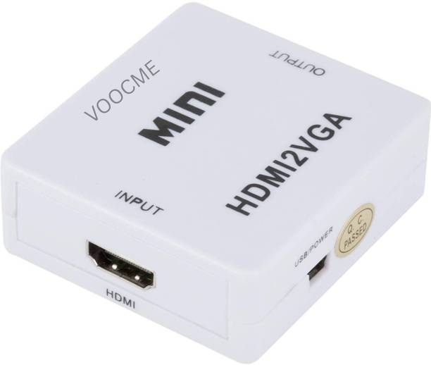 VOOCME Mini HDMI to VGA Adapter/Connector/Converter Cable 1080P (Female to Female) Gaming Adapter