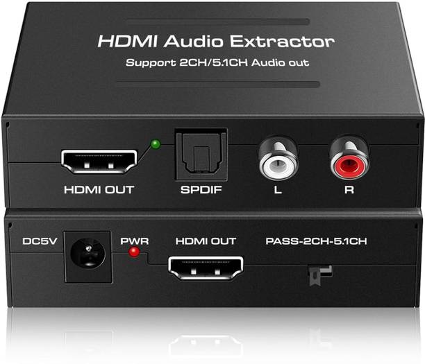 VOOCME HDMI Audio Extractor HDMI to Optical Converter HDMI Video Adapter Gaming Adapter