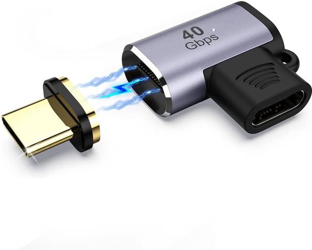 Etzin 90°Type C Male to Female L Shape Magnetic Adapter 100W Fast Charge EPL-1102TC Gaming Adapter