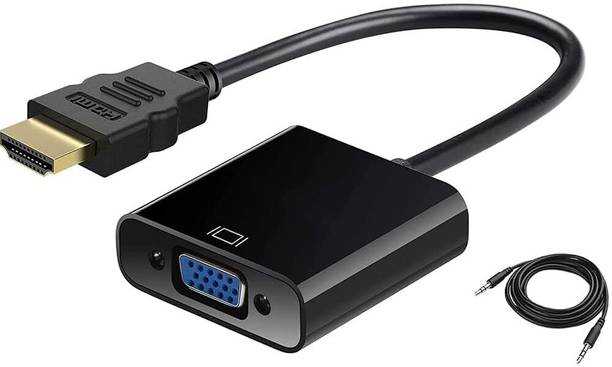 RyzCare Gold-Plated HDMI to VGA Adapter (Male to Female) Gaming Adapter