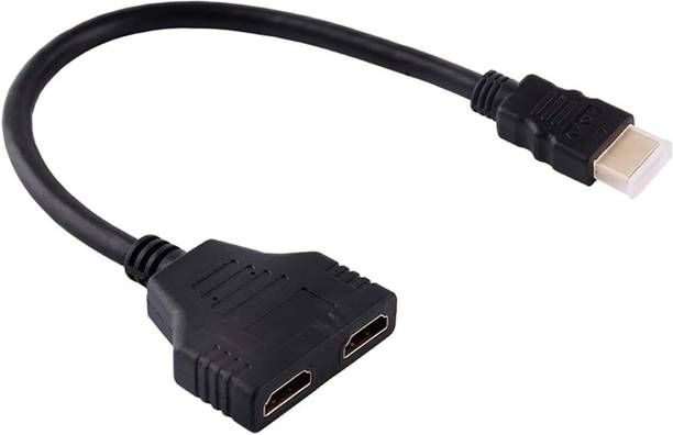 Sancy HDMI Splitter 1 In 2 Out – Dual Display TV-Out Adapter Cable Gaming Adapter