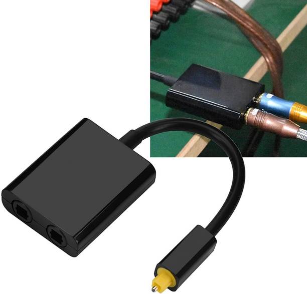 Etzin Digital Optical Splitter Audio Cable 2-Way SPDIF Splitter 1 in 2 EPL-696OC Gaming Adapter
