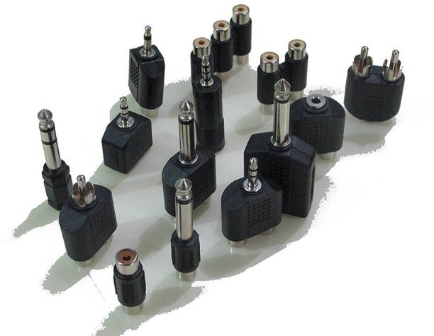 K.B.SALES Audio and Video Converter for Mobile, PC and Laptops - Set of 14 Pieces Gaming Adapter
